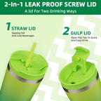 BJPKPK 22oz Tumbler With lid And Straw Stainless Steel Travel Coffee Mug Insulated Tumblers Cups,Bamboo Grove