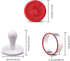 Christmas Cookie Stamps Silicone Cookie Stamps Cookie Cutter Biscuit for DIY Christmas and Daily Baking Set of 6