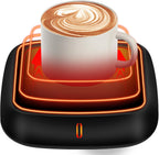 PUSEE Large Candle Warmer Plate with 6H Auto Shut Off, Coffee Mug Warmer with 3 Temp Settings,Wax Candle Warmer Safely Releases Scents Without a Flame,Tea Cup Warmer for Desk in Your Home & Office