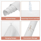 uxcell Silicone Pastry Mat, 27.5" x 19.7" Silicone Baking Mat with Measurements, Non-Stick Dough Rolling Mat for Making Pastry Cookies Bread Pizza White