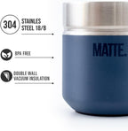 Matte 6.5 oz Yerba Mate Gourd and Bombilla Set - Includes DS Pro Box - BPA Free Yerba Mate Set Kit with Mate Straw, Elegant Design, Non-Slip Base (Blue)