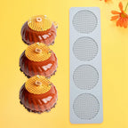 TUKE Honeycomb Lace DIY Cake Decor Silicone Mold Beehive Candy Biscuit Ice Baking Mould Round Chocolate Making Tools (F_ Honeycomb)