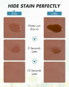 AMOAMI Coffee Mat - Hide Stain, Rubber Backed Absorbent Dish Drying Rack for Kitchen Counter - Dark Grey, Blue, 12''x19''