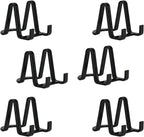 Plate Stands for Display - Plastic Easel Stand Plate Holder Display Stand Picture Frame Stand for Pictures | Photo|Decorative Plate |Dish | Tabletop Art - 3 inch-Black
