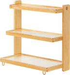 Coffee Mug Holder Wooden Cup Rack,3-Tier Acrylic Home Mug Display Rack for Kitchen Countertops Coffee Beans, Syrup, Cups, Stirrers