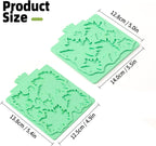 KALAIEN Leaf Molds Silicone,Leaves Chocolate Mold Fondant Molds Silicone for Clay Crafts Air Dry,3D Candy Gumpaste Moulds Set of 2 (Maple Leaf)