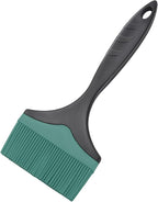 Large Silicone Basting Pastry Brush - 3.95inch Extra Wide Silicone Sauce Brush for Grilling,Heat Resistant Brushes Spread Oil Butter Sauce for Cooking Baking BBQ,Dishwasher Safe（Green 1）