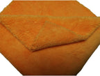 Plush Edgeless Microfiber Towel for Car, Soft Drying Wash Detailing Buffing Polishing Towel, 530 GSM 6Pack 16 x 16inches (Orange, 6Pack)