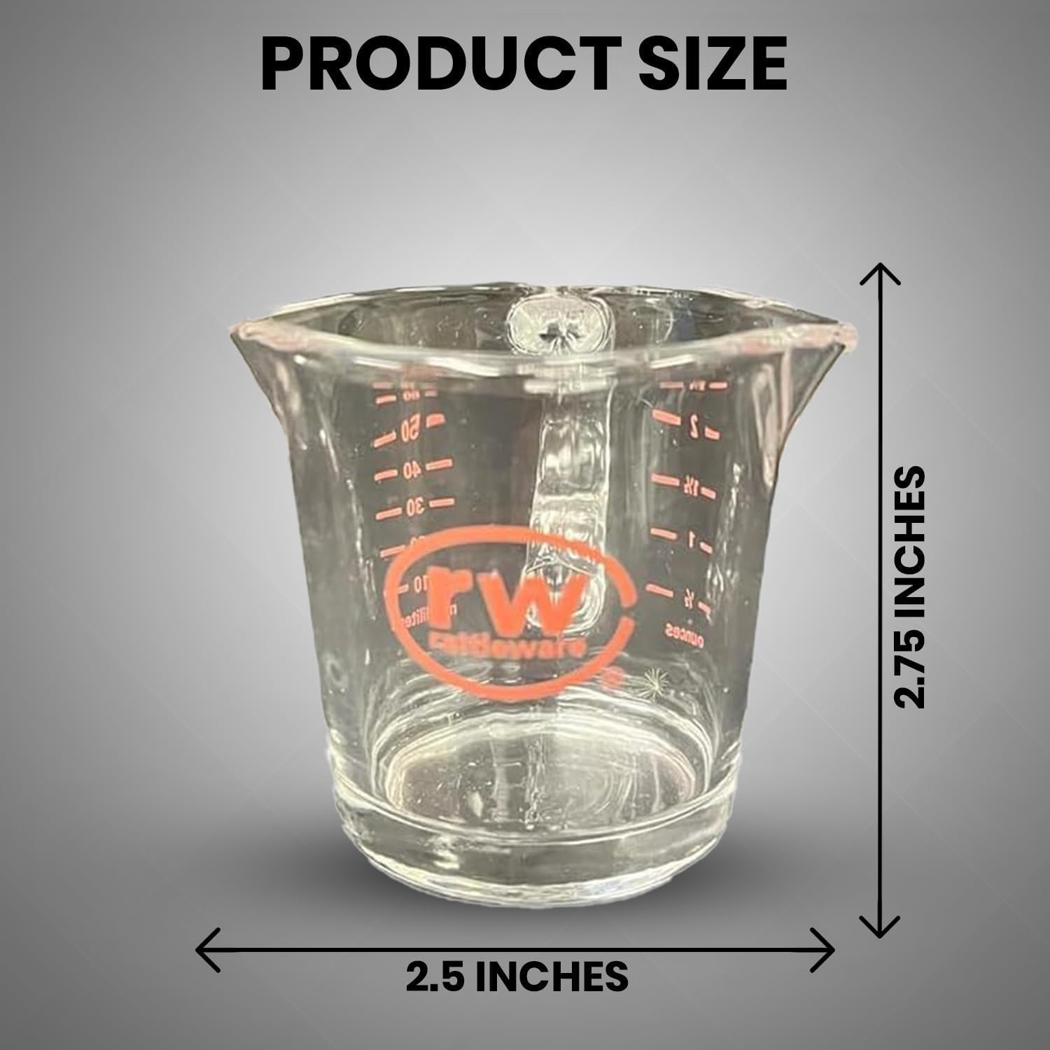 Rattleware 3 oz Espresso Shot Glass Pitcher with Handle - Double Spouted Genuine Barista Measuring Cup with ML & OZ Graduations - Durable Swift Espresso for Pouring Shots & Coffee