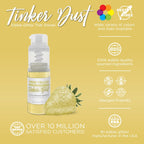 Bakell - Neon Yellow Tinker Dust (4g, 1x Mini Spray Pump) Edible Glitter for Food, Desserts, and Beverages!