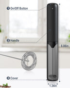 Rechargeable Milk Frother USB, Handheld Electric Foam Maker with Whisk Drink Mixer & Foamer for Coffee, Latte, Matcha, Hot Chocolate