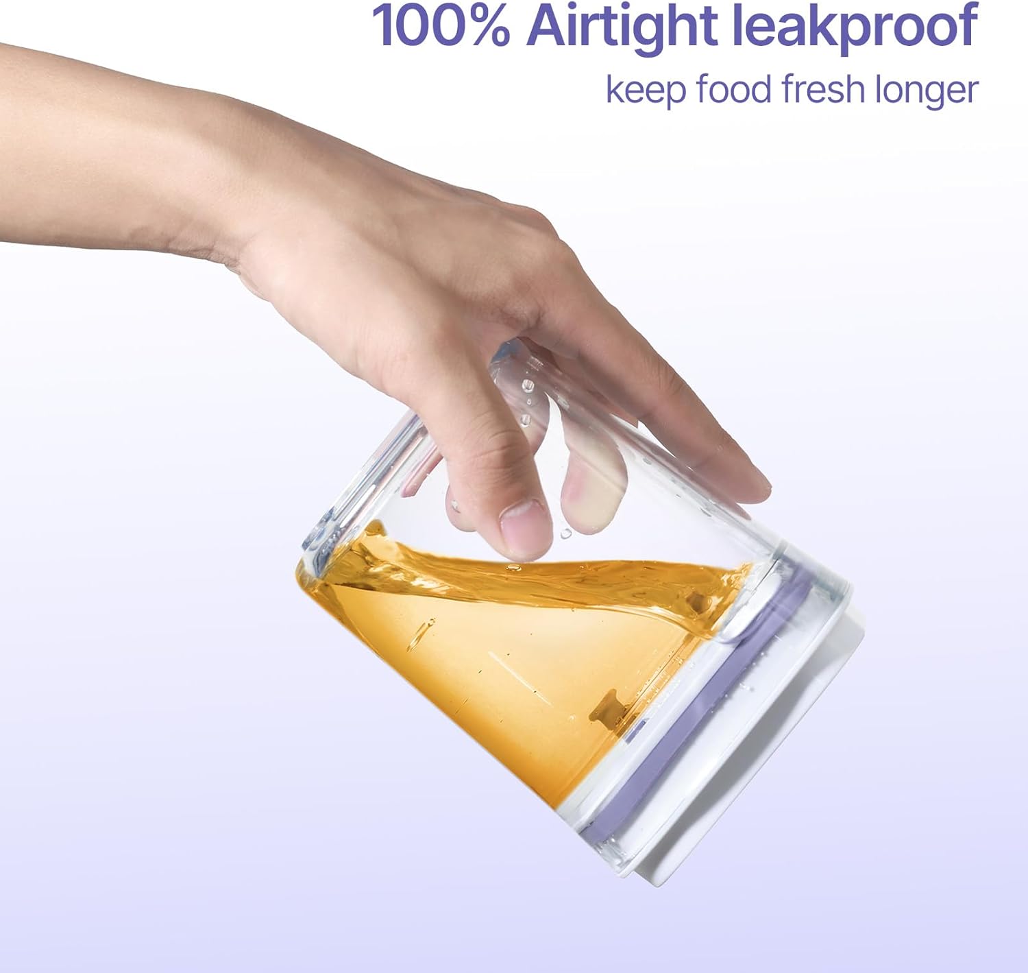 Food Airtight Containers storage with Lids 3 Pack One Button Open/POP UP/Kitchen Storage Organization for Coffee Tea Brown Sugar Cereals 950ml x 3