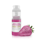 Bakell - Neon Pink Tinker Dust (4g, 1x Mini Spray Pump) Edible Glitter for Food, Desserts, and Beverages!