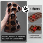 Silicone Fat Bomb Molds, Walfos Silicone Candy Mold, 15 Cavity Round Mold -Perfect for Keto Fat Bomb, Jelly, Dark Chocolate, Mini Peanut Butter Cup, 2 Packs