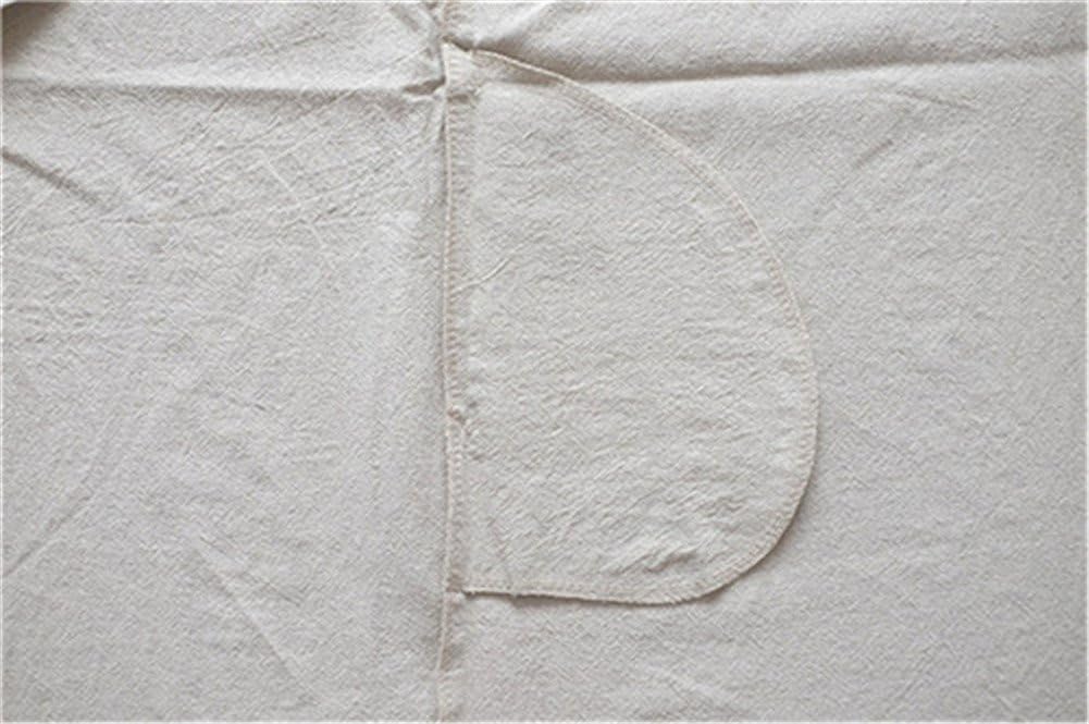 Cotton Linen Japanese Apron Halter Cross Back Bandage X Shape Aprons Two Pockets