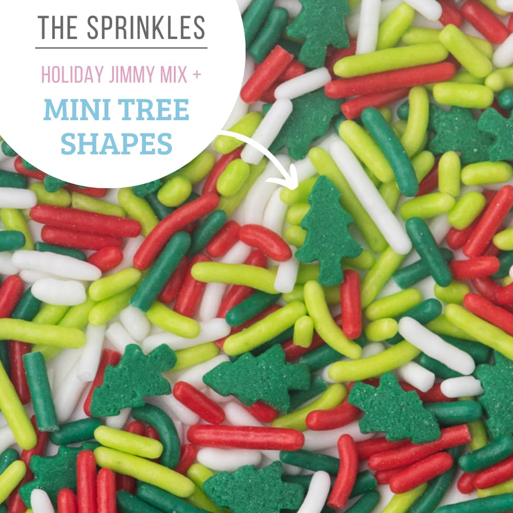 Sweets Indeed Frosting Kit plus Sprinkles Frosting Tubes nozzles 11.71 ounces Perfect for baking and cookie decoarting (Christmas)