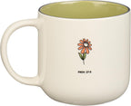 Christian Art Gifts Sage Green Floral Ceramic Coffee Mug – 15 oz. Microwave and Dishwasher-safe Inspirational Scripture Coffee and Tea Mug for Friends with Bible Verse: Sweet Friendship –Proverbs 27:9