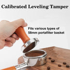 58mm Espresso Accessories Kit,Wdt Tool Espresso,Solid Espresso Tamper,Coffee Puck Screen and Dosing Funnel,Silicone Tamper Mat,0.4mm Stainless Steel 6pin Espresso Stirrer,Barista Tools Espresso Kit