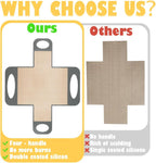 2 Pack Reusable Silicone Bread Loaf Pan Liners, Non-Stick & Easy Clean Baking Mats with 4 Handles for 9x5" Baking Loaf Pans, Baking Accessories for Baking Bread, Cookies