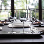 Villeroy & Boch New Moon Set, 4 Pieces, Elegant, Modern Sloping Champagne, Crystal Glass, Transparent, Dishwasher Safe