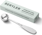 1PCS 1tsp(1/3tbsp, 5 ml) Single Measuring Spoon, Stainless Steel Individual Teaspoon, Metal Measure Scoop with Gift Box