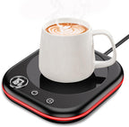 Mug Warmer,40W Coffee Mug Warmer for Desk with Temperature Display, 4H Auto Shut Off, 3 Temp Settings & 1-12H Timer, Smart Electric Beverage Warmer for Coffee, Tea, Water, Milk and Coco(Black)
