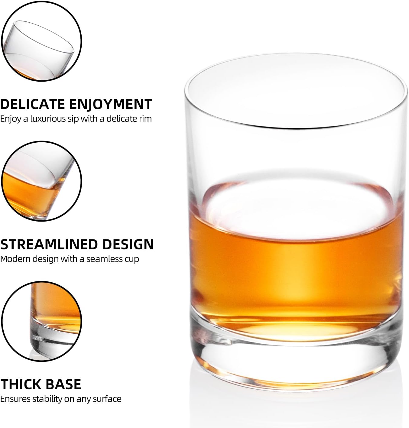 KAMMAK Shot Glasses Set of 2, 60ml/2oz Clear Espresso Shot Glass with Heavy Base for Bar Restaurants Home, Small Whiskey Shot Glass for Vodka, Whiskey, Tequila, Spirits & Liquors