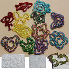 Animal Bookmark Silicone Mold Kit 12-in-1 - Cat Paw, Shark & Bat Shapes for Resin Memorial Art, Quick Release DIY Pet Keepsake Gifts (Animal Paperclip Mold)