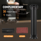 Newhai Espresso Coffee Knock Box for Commercial Use, with 30 Gabbage Bags & towal, Detachable Design, 4.2 Gal Large Capacity