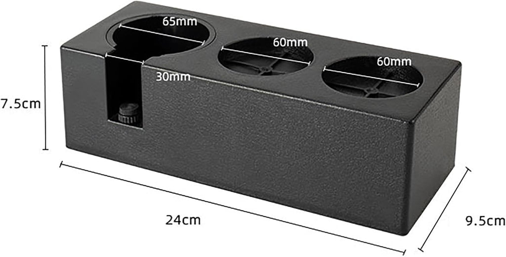 Espresso Tamping Station, ABS Plastic Black Portafilter Holder Espresso Coffee Equipment for Bar Home Office,Fit for 51mm 53mm(Accessories not Included)