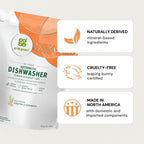 Grab Green Automatic Dishwashing Detergent Pods, 132 Count, Thyme Fig Leaf Scent, Plant and Mineral Based, Superior Cleaning, Powerful Grease Removal,