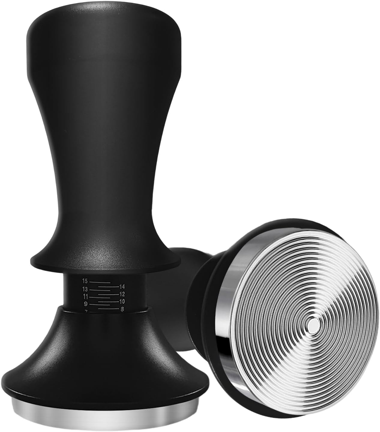 Yeelan 51mm Espresso Coffee Tamper, Calibrated Double Spring Loaded Coffee Tamper, Flat Stainless Steel Base Espresso Tools, Tamper for Espresso Machine, Espresso Accessories