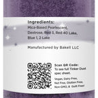 BAKELL Deep Purple Edible Glitter, 50 Grams | TINKER DUST Edible Glitter | KOSHER Certified | 100% Edible Glitter | Cakes, Cupcakes, Cake Pops, Drinks, Dessert Vegan Glitter & Dusts (50g, Deep Purple)
