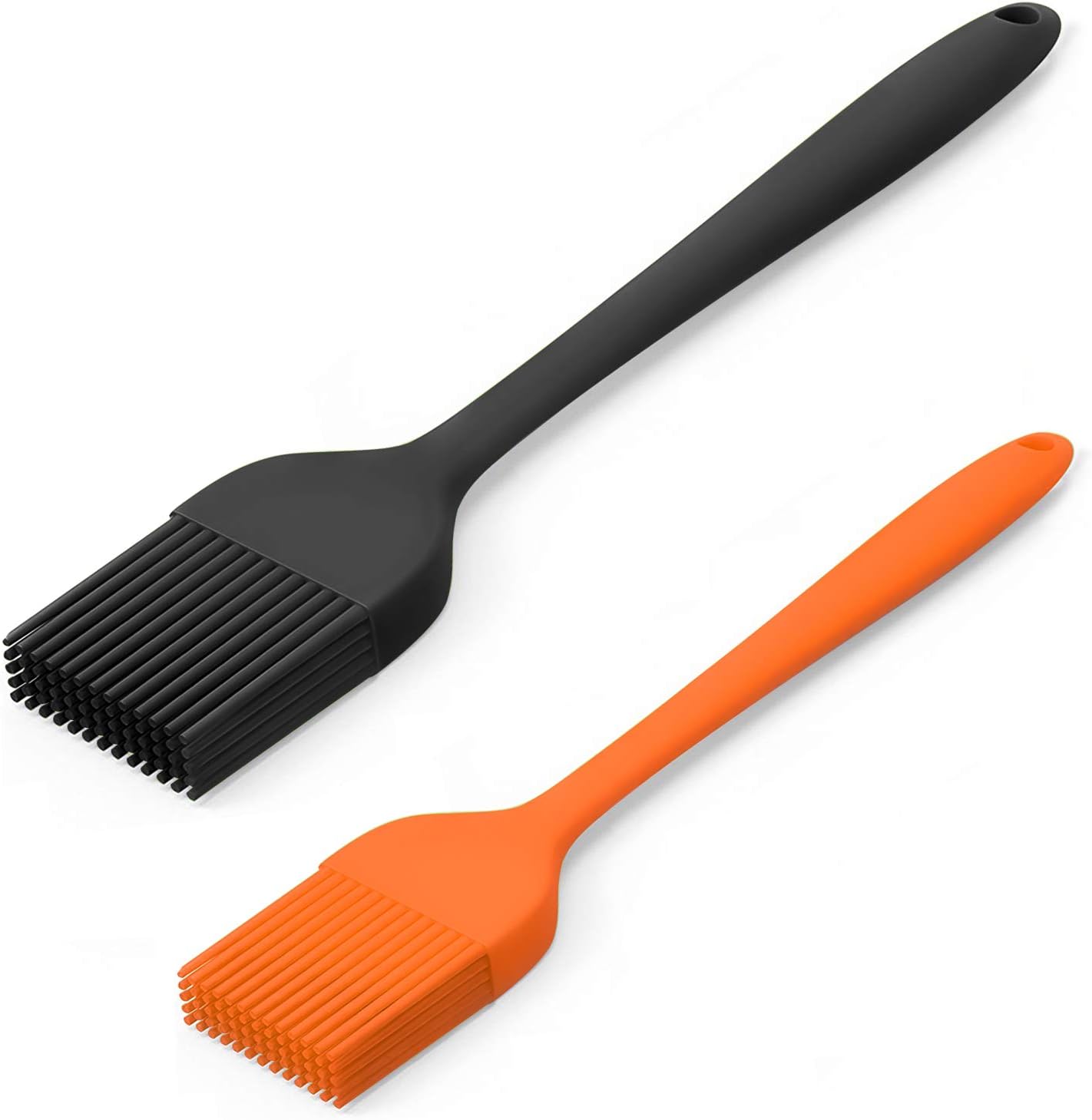 Silicone Basting Pastry Brush - Cooking Brush for Oil Sauce Butter Marinades, Food Brushes for BBQ Grill Kitchen Baking, Baster Brushes Baste Pastries Cakes Meat Desserts, Food Grade, Dishwasher Safe