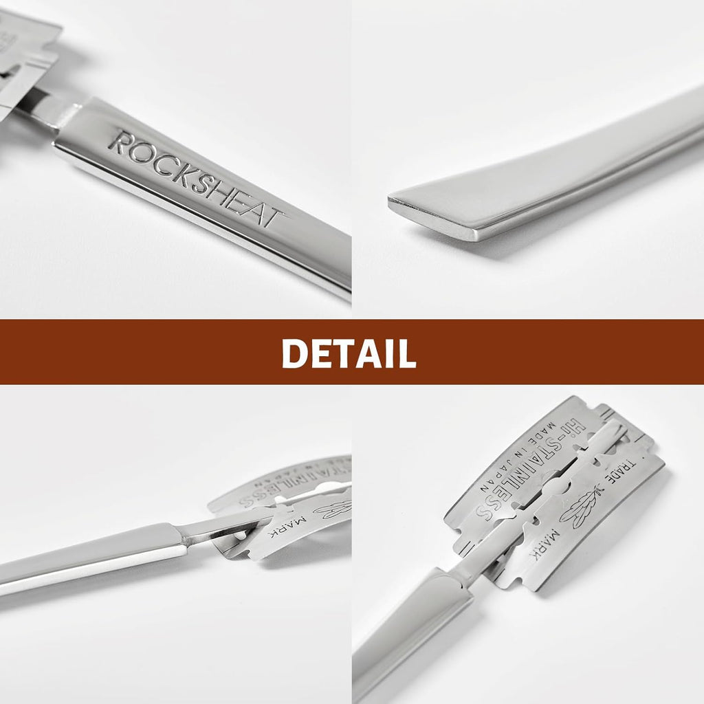 Bread Lame Dough Scoring Tool, Stainless Steel Scoring Knife with 5 Feather Blades, Sourdough Scoring Tool for Bread Baking, Baking Tool for Baking Beginners