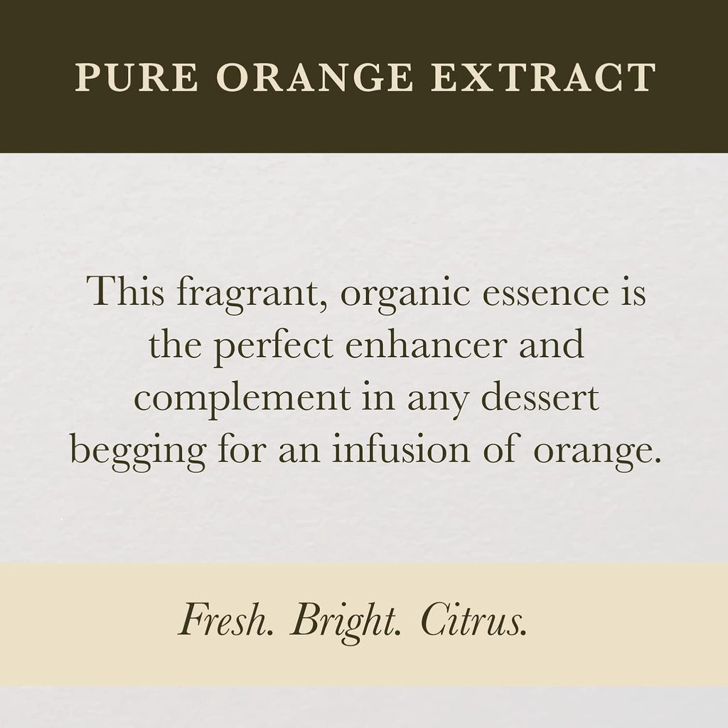 Cook's Pure Orange Extract From Florida Oranges | For Ice Cream, Cakes, Breads, Cookies and Drinks, 8 oz