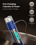 Maestri House Rechargeable Milk Frother with Stepless Speed Control, Handheld Electric Foam Maker Waterproof Drink Mixer Foamer with Stainless Steel Stand & Detachable Whisks for Lattes, Cappuccino