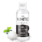 Gel Food Coloring - 4.5oz Vivid Food Coloring Gel for Baking, Cake Decorating, Cookie, Fondant, Macaron - Tasteless Concentrated Edible Food Color Dye for Icing, Slime, Drinks, DIY Crafts (White)