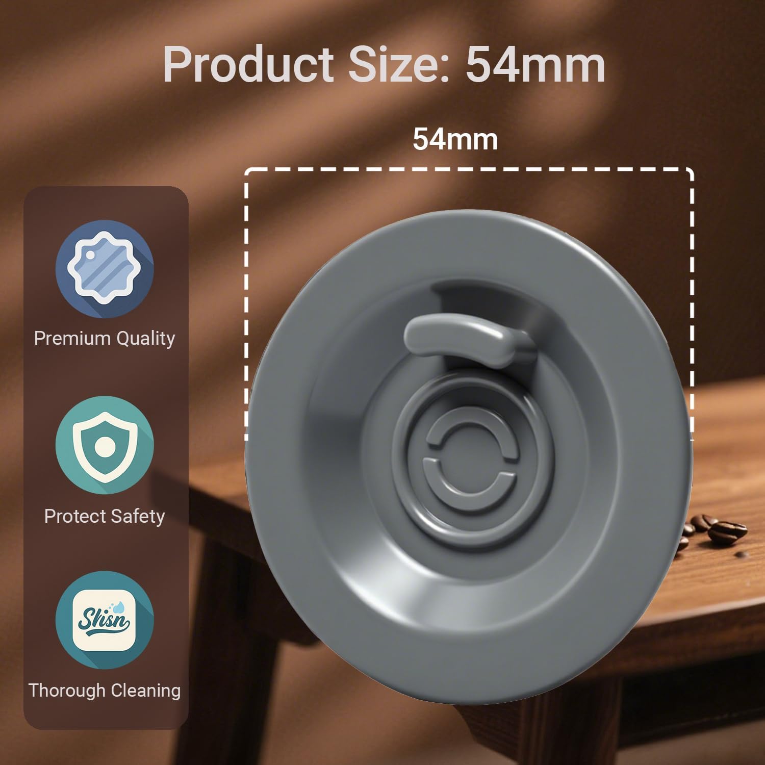 2PCS 54MM Espresso Backflush Cleaning Disc for Breville Machines - Professional Breville Cleaning Disc Compatible with BES870XL, BES878BSS, BES880 & More - Durable Blind Filter Disk for Deep Cleaning