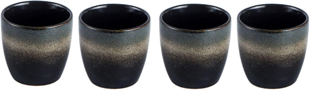 Ceramic Tea Cup, Kung Fu Tea set, Coffee Cup, Yerba Mate Set 4-piece companion cup set (Gradient color)