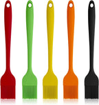 Silicone Basting Pastry Brushes, 5 Pack Heat Resistant Cooking Brush for Oil Butter Sauce, Food Brush for BBQ Grill Barbeque Kitchen Baking Cooking
