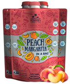 Lt. Blender's Peach Margarita in a Bag - Peach Margarita Mix - Each Bag Makes 1/2 Gallon - Non-GMO Cocktail Mix - No Blender Needed - Add Liquor, Wine or as a Mocktail (Pack of 3)