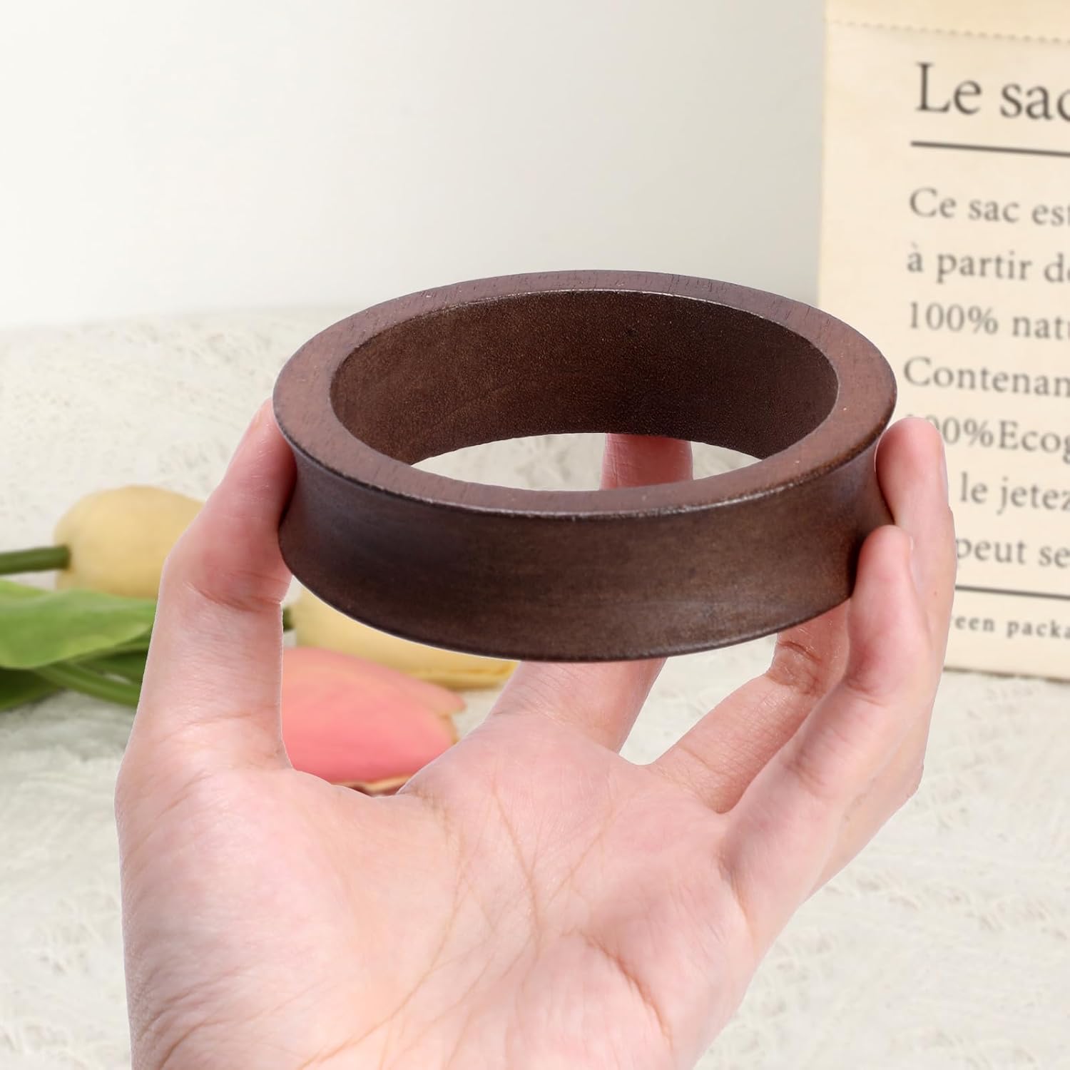 JUXYES Wooden Sphere Holder Display Stand, 3 Pack Large Wood Sport Ball Stand, Simple Round Display Easel Stands for Soccer Ball, Footballs, Baseball, Tolleyball, Basketball, Rugby, 72mm