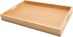 Serving Tray Decor, 15"x10"x1.5" Medium Bamboo Serving Tray for Bed, Home Decor, Food Tray for Coffee Table, Dining, Bar, Ottoman, Breakfast