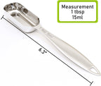 1PCS 1Tablespoon (1tbsp, 3tsp, 15ml, 1/2oz) Single Measuring Spoon, Individual Stainless Steel Long Handle Measure Teaspoon Only