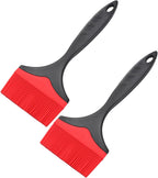 Large Silicone Basting Pastry Brush - 3.95inch Extra Wide Silicone Basting Brush for Grilling,Heat Resistant Brushes Spread Oil Butter Sauce for Cooking Baking BBQ,Dishwasher Safe,Set of 2