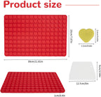 1 Pcs Heart Silicone Chocolate Molds for Gummy, Candy, Small Homemade Treats With Scraper,Gummy Silicone Molds