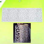 TUKE Hollow Out Irregular Pattern Lace Cake Border Cake Decorating Tool Fondant Mould Mat DIY Silicone Sugar Craft Cake Lace Mold (I_ Irregular)