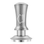 Coffee Tamper 51mm, Espresso Tamper with 2 Spring Loaded Tamper, Barista Coffee Tamper Tools with Aluminum Tamper Stand Holder, 100% Stainless Steel Flat Base Tamper for Espresso Machine(Silver)