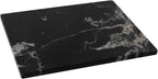 Black Marble Cutting Board For Kitchen, Large Marble Slab Pastry Board With Non-Slip Feet For Baking, Cheese, Charcuterie, Chocolate, 16x20 Inch